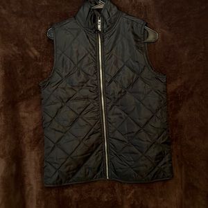 Mud pie quilted black vest